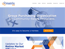 Tablet Screenshot of matrixgpo.com